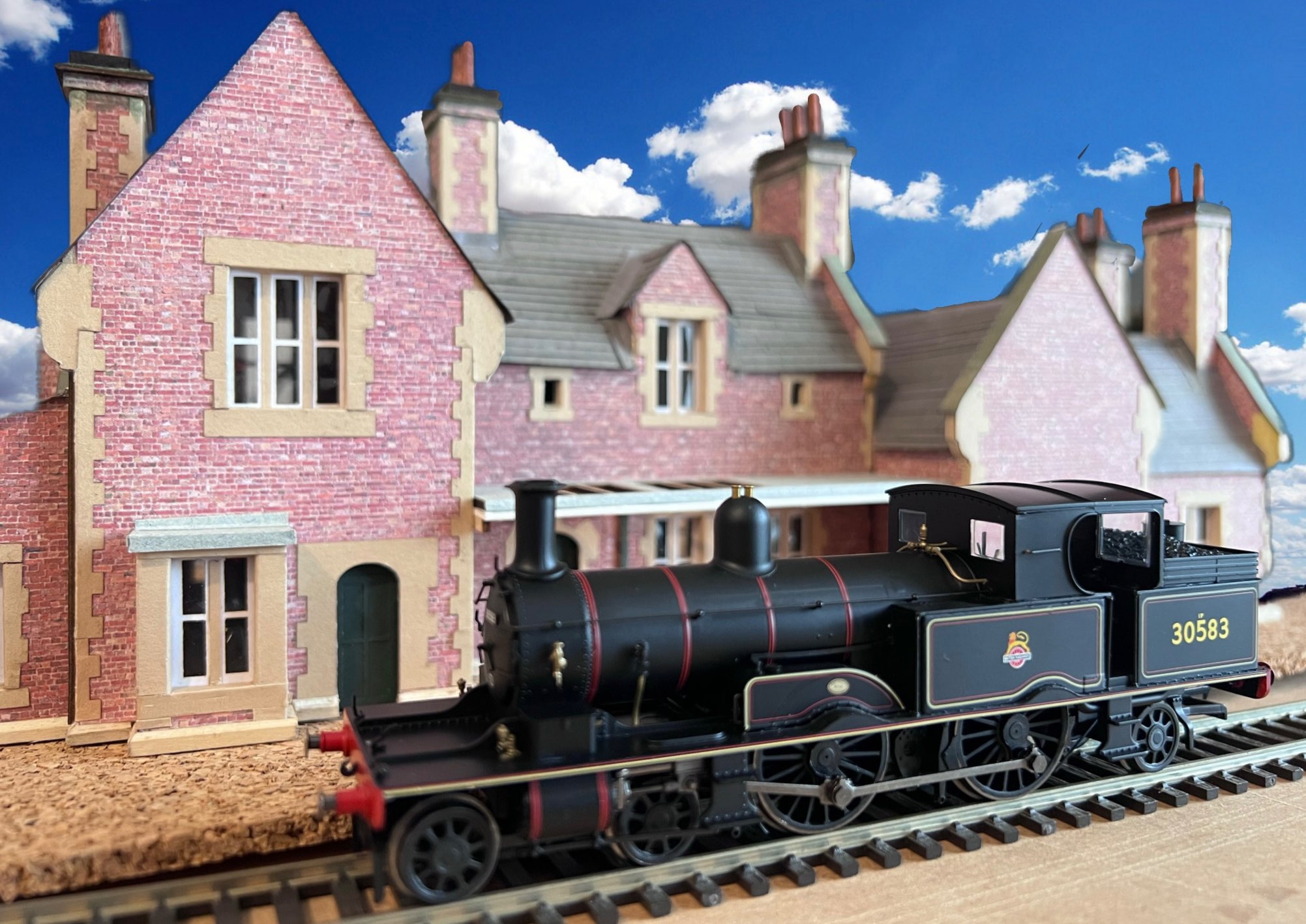 Model train at Axminster Station